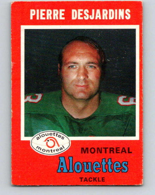 1971 O-Pee-Chee CFL Football #108 Pierre Desjardins, Montreal Alouettes  V33029