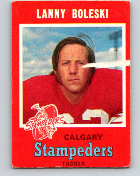 1971 O-Pee-Chee CFL Football #120 Lanny Boleski, Calgary Stampeders  V33034