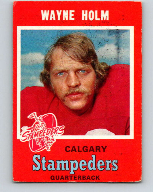 1971 O-Pee-Chee CFL Football #126 Wayne Holm, Calgary Stampeders  V33039