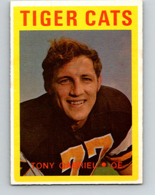 1972 O-Pee-Chee CFL Football #9 Tony Gabriel, Tiger-cats  V33044