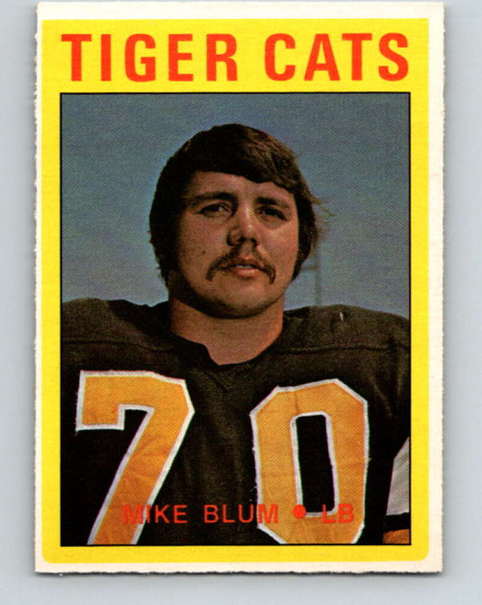 1972 O-Pee-Chee CFL Football #10 Mike Blum, Tiger-cats  V33045