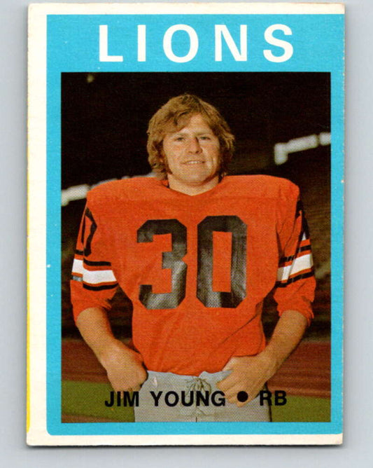1972 O-Pee-Chee CFL Football #40 Jim Young, Lions  V33053