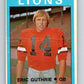 1972 O-Pee-Chee CFL Football #47 Eric Guthrie, Lions  V33056