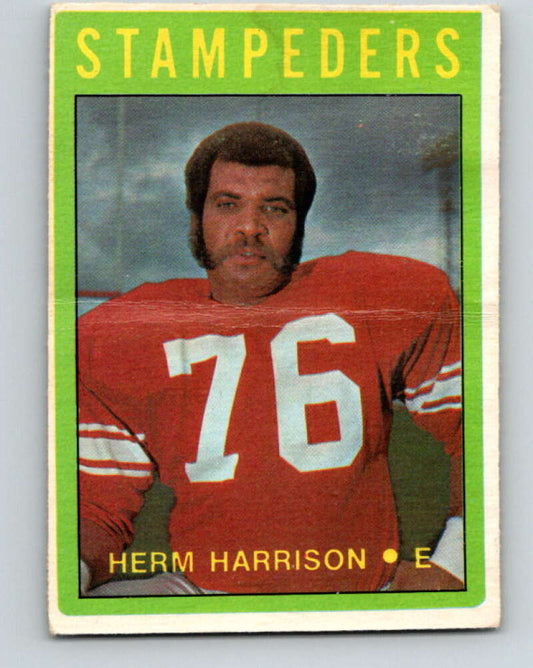 1972 O-Pee-Chee CFL Football #55 Herm Harrison, Stampeders  V33057