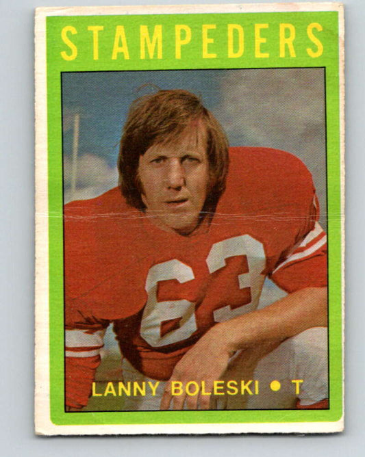 1972 O-Pee-Chee CFL Football #65 Lanny Boleski, Stampeders  V33059