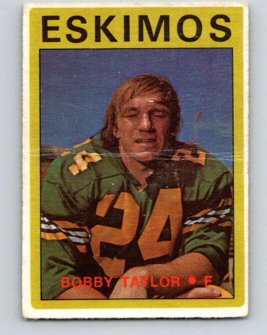 1972 O-Pee-Chee CFL Football #95 Bobby Taylor, Eskimos  V33064