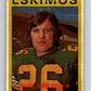 1972 O-Pee-Chee CFL Football #96 Dave Cutler, Eskimos  V33065