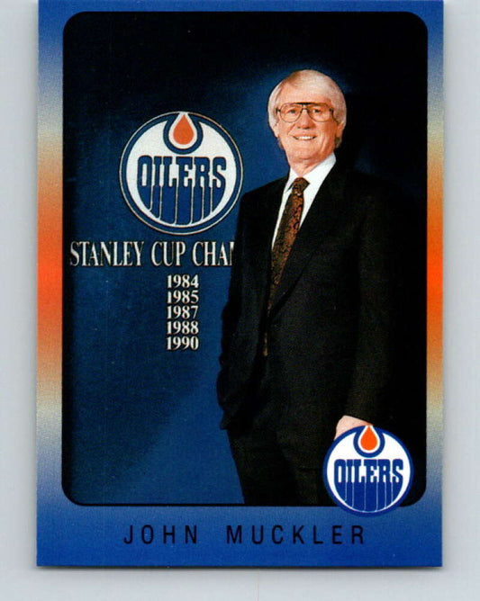 1990-91 IGA Edmonton Oilers #18 John Muckler  SP Edmonton Oilers  V33088