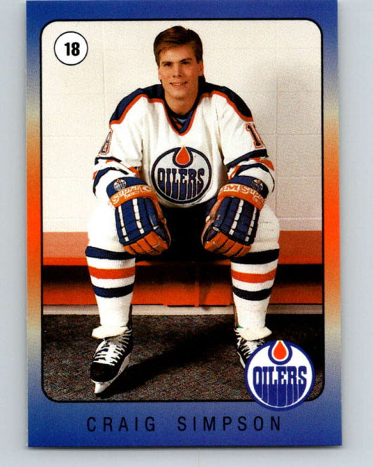 1990-91 IGA Edmonton Oilers #23 Craig Simpson  Edmonton Oilers  V33093