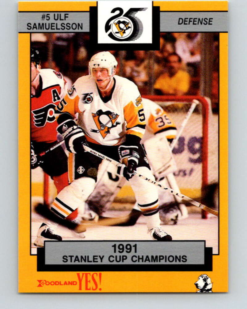 1991-92 Foodland Pittsburgh Penguins #2 Ulf Samuelsson   V33101