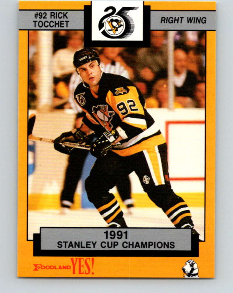 1991-92 Foodland Pittsburgh Penguins #5 Rick Tocchet   V33103