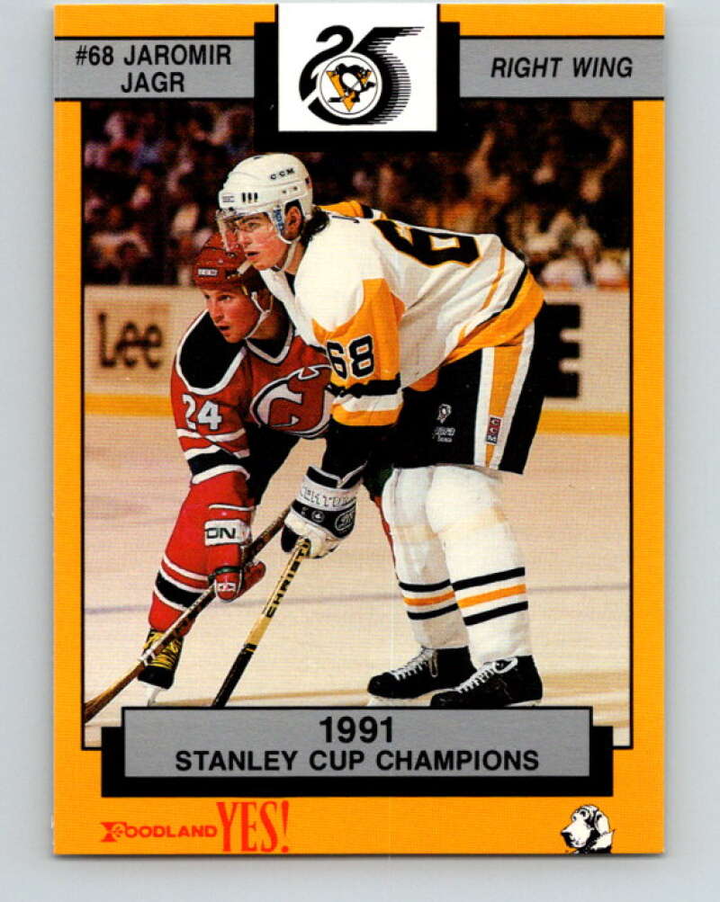 1991-92 Foodland Pittsburgh Penguins #11 Jaromir Jagr   V33109