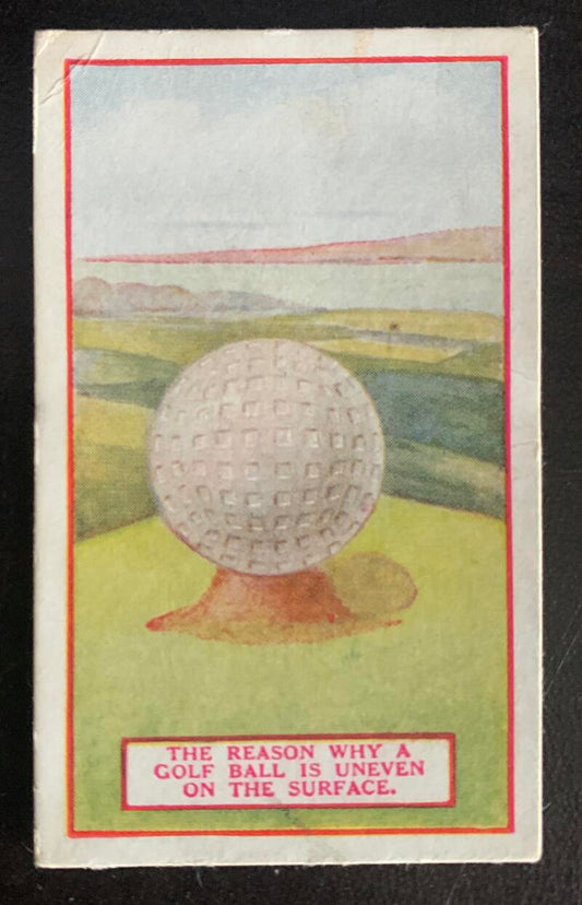 1923 Imperial Tobacco #9 "The Reason Why" Vintage Golf Card V33244