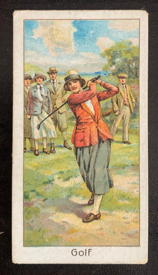 1925 Turf Cigarettes #36 English Ladies Championship Vintage Golf Card V33246
