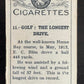 1925 Turf Cigarettes #11 Golf: The Longest Drive Vintage Golf Card V33247