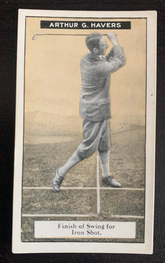 1925 Imperial Tobacco How to Play #16 Iron Shot Vintage Golf Card V33251