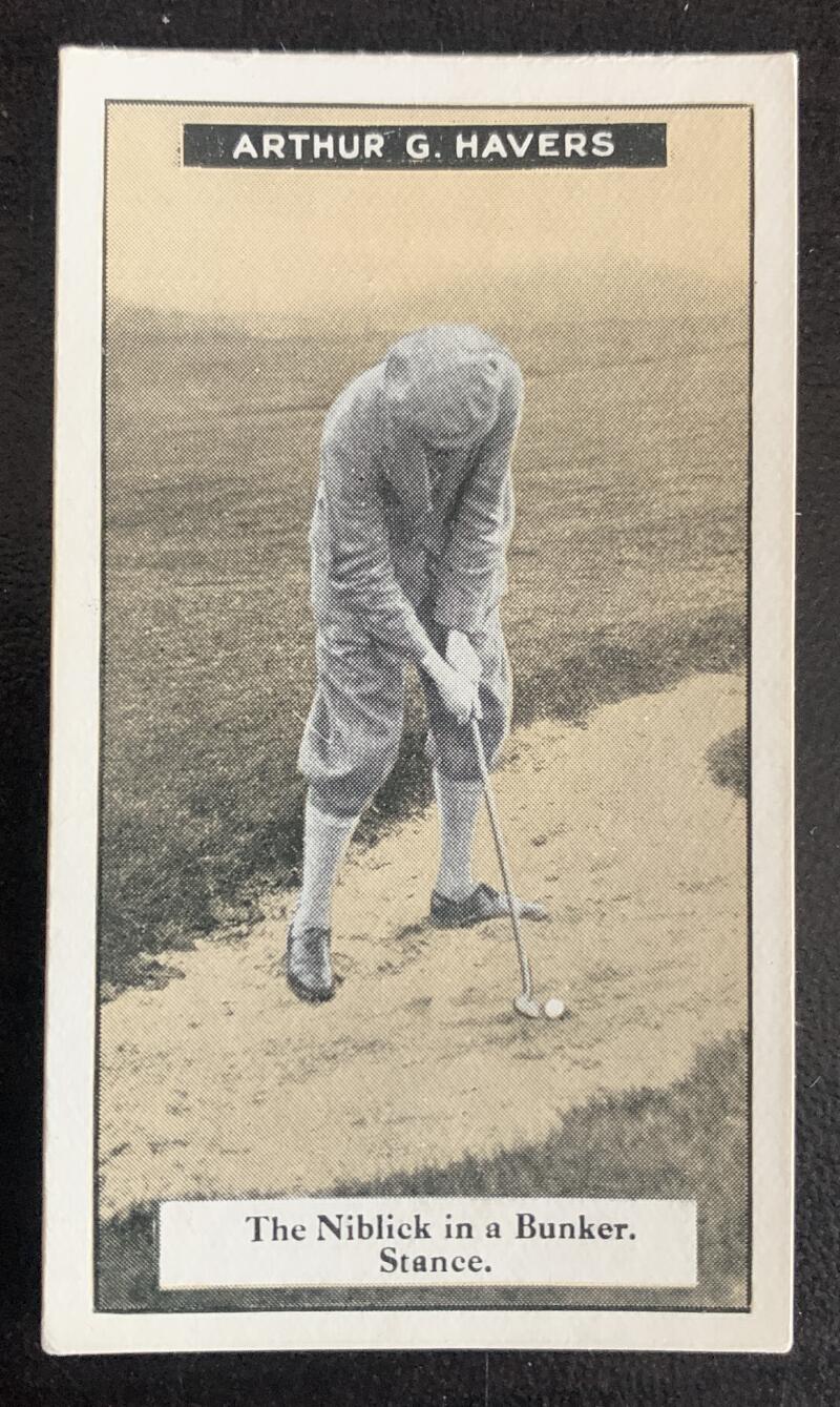 1925 Imperial Tobacco How to Play #17 Niblick Vintage Golf Card V33252