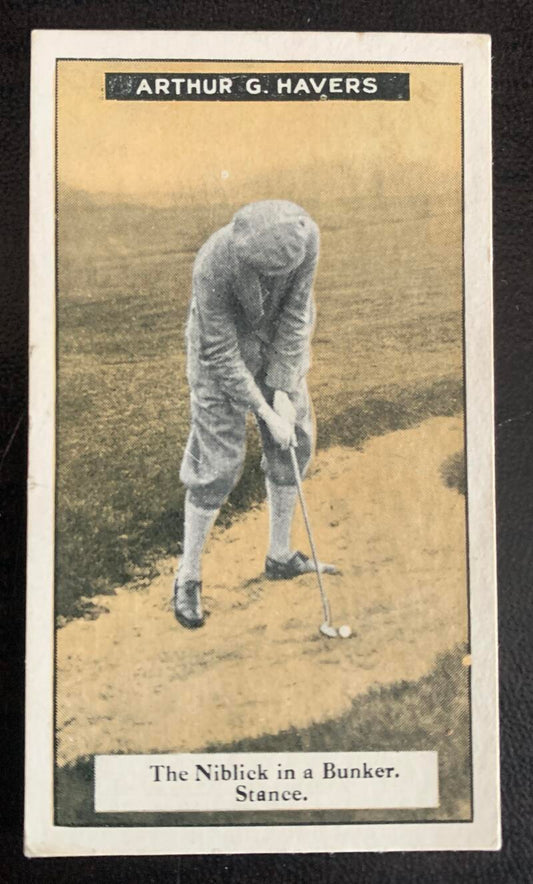 1925 Imperial Tobacco How to Play #17 Niblick Vintage Golf Card V33253