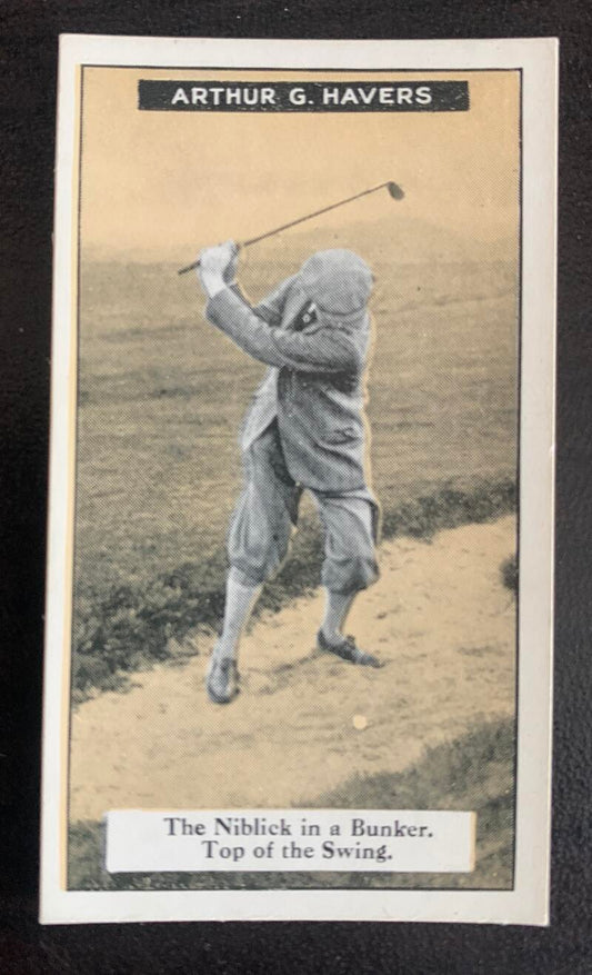 1925 Imperial Tobacco How to Play #18 Bunker Vintage Golf Card V33254