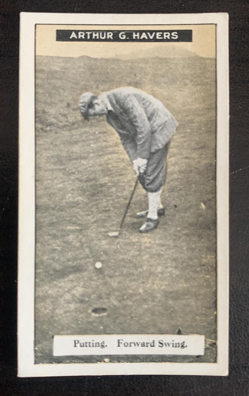1925 Imperial Tobacco How to Play #25 Putting Vintage Golf Card V33256