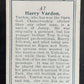 1927 Imperial Tobacco Famous Golfers #47 harry Vardon Vintage Golf Card V33257