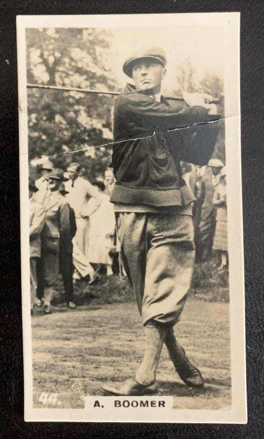 1927 Lambert & Butler England #44 Aubrey Boomer Vintage Golf Card V33261