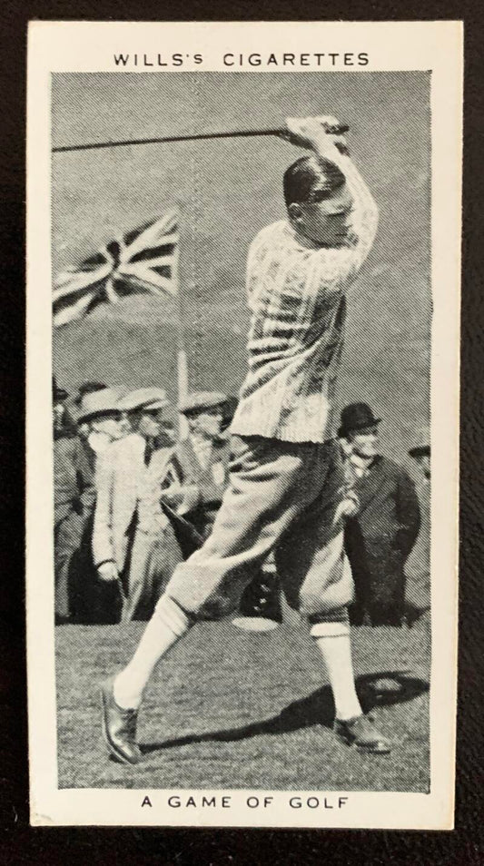 1937 W.D & H.O Wills Cigarettes #16 A Game in 1924 Vintage Golf Card V33280