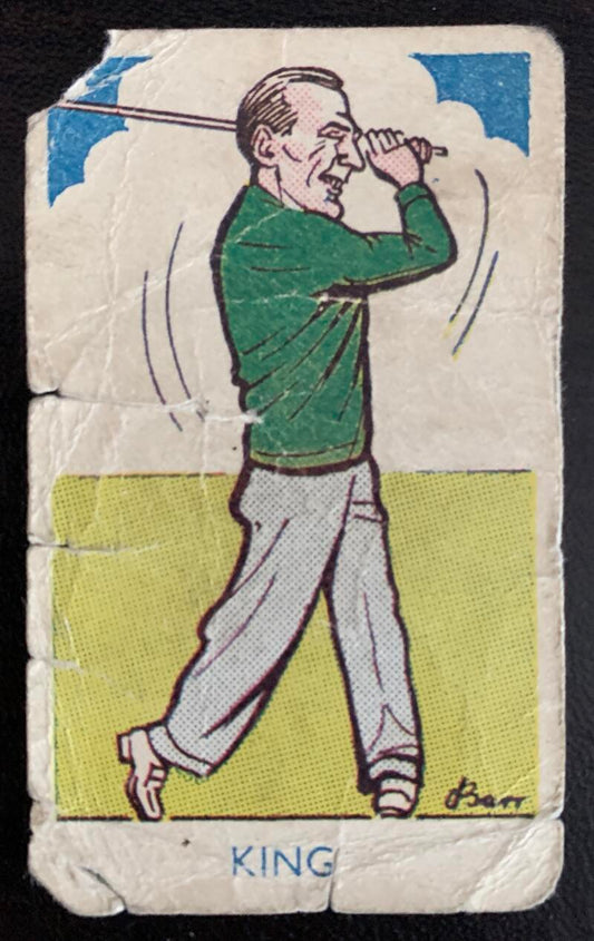 1953 A&J Donaldson Tobacco #324 Sam L. King Vintage Golf Card V33285