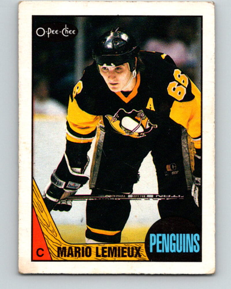 1987-88 O-Pee-Chee #15 Mario Lemieux Pittsburgh Penguins V33312