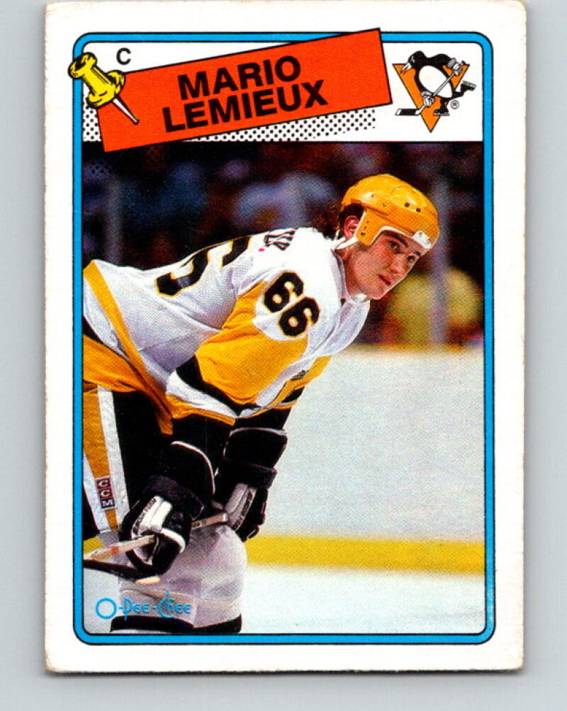 1988-89 O-Pee-Chee #1 Mario Lemieux Pittsburgh Penguins V33313