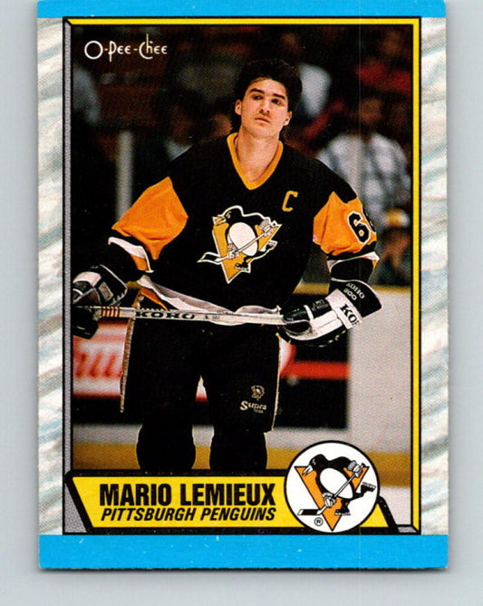 1989-90 O-Pee-Chee #1 Mario Lemieux Pittsburgh Penguins V33316