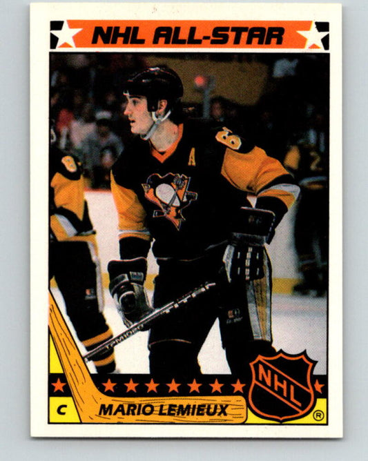 1987-88 Topps Stickers #11 Mario Lemieux Pittsburgh Penguins V33317