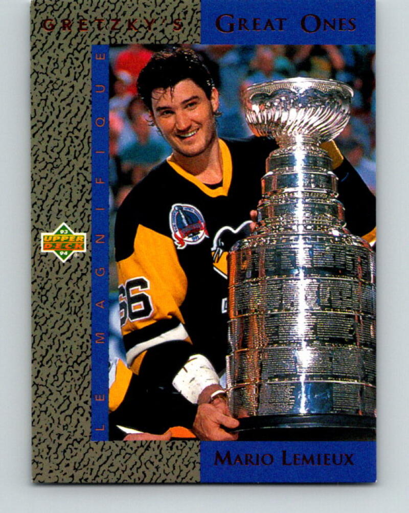 1993-94 Upper Deck Gretzky's Great Ones #GG4 Mario Lemieux V33325