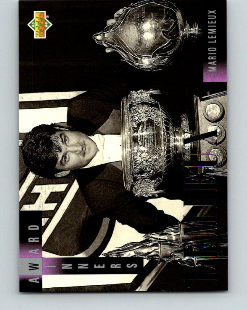 1993-94 Upper Deck Award Winners #AW1 Mario Lemieux Penguins V33327