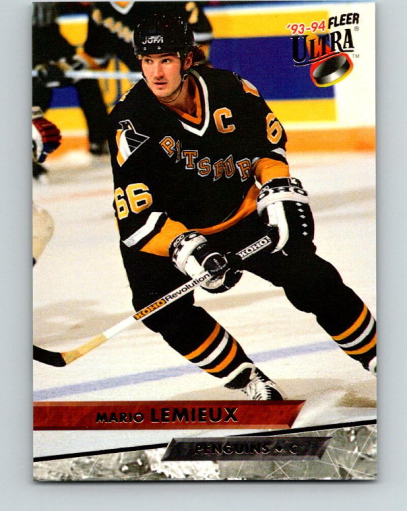 1993-94 Ultra #116 Mario Lemieux  Pittsburgh Penguins V33337