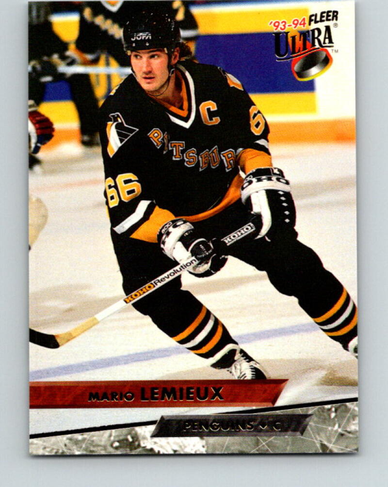 1993-94 Ultra #116 Mario Lemieux  Pittsburgh Penguins V33338