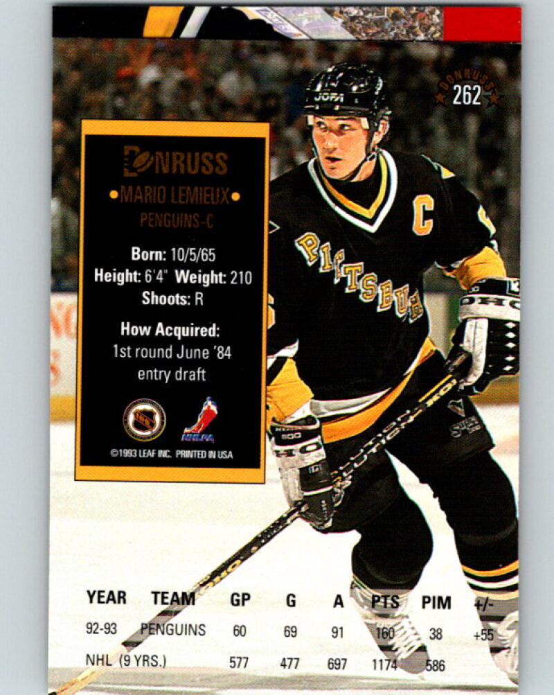 1995-96 Pinnacle FANtasy #8 Mario Lemieux Pittsburgh Penguins V33343