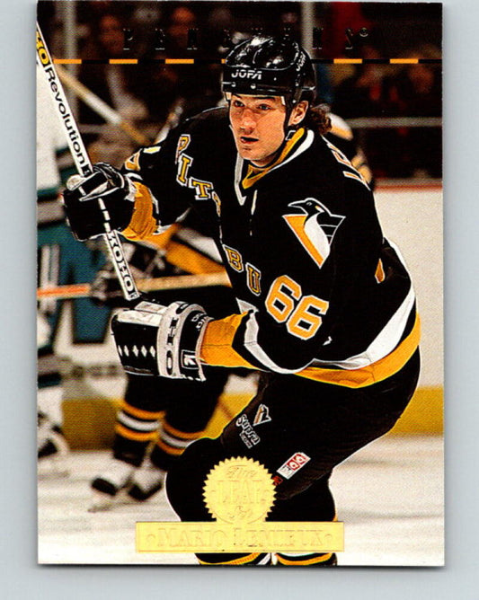 1994-95 Leaf #1 Mario Lemieux MINT Pittsburgh Penguins V33355