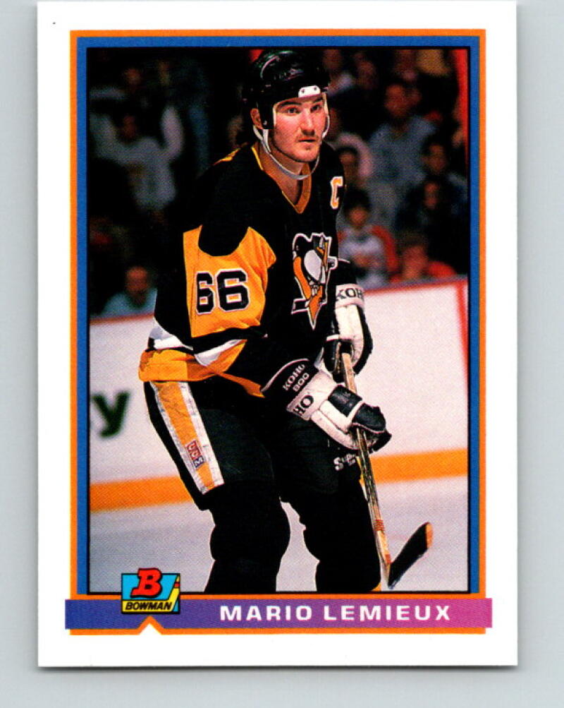 1991-92 Bowman #87 Mario Lemieux MINT Pittsburgh Penguins V33361
