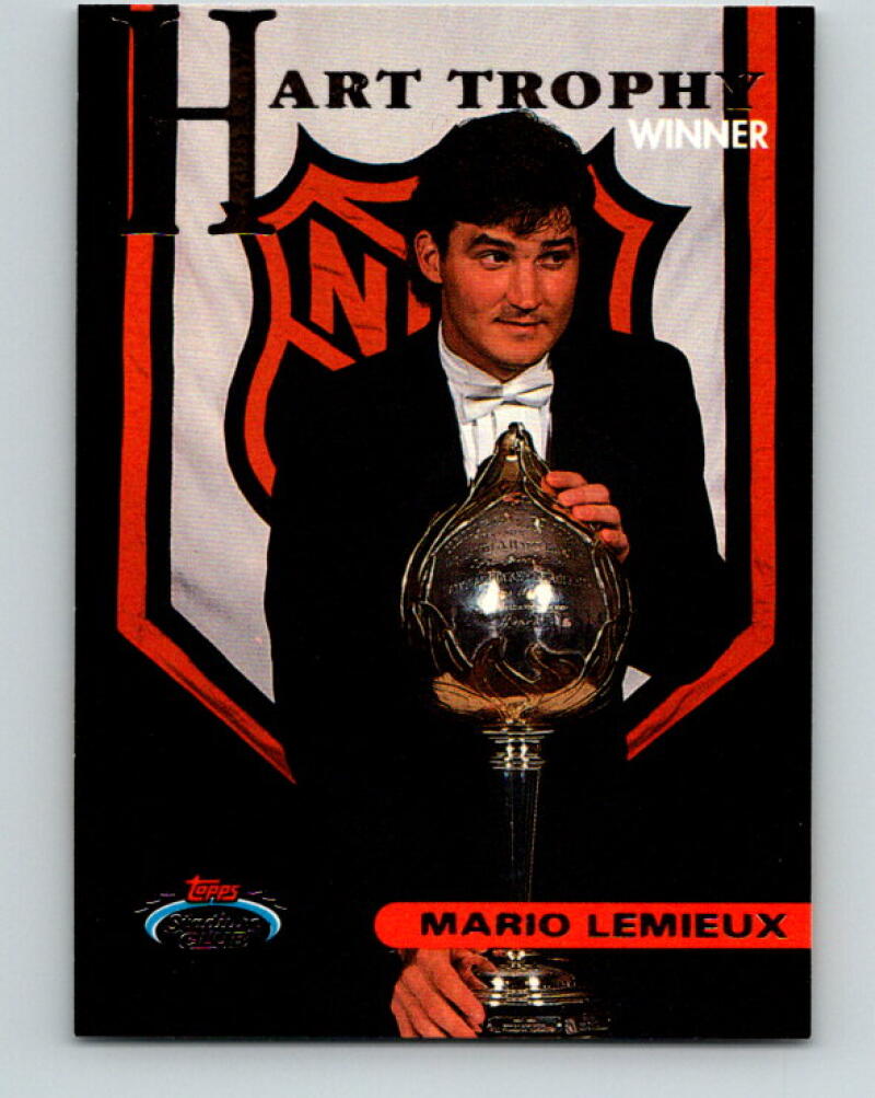 1993-94 Stadium Club #143 Mario Lemieux Hart Trophy V33377