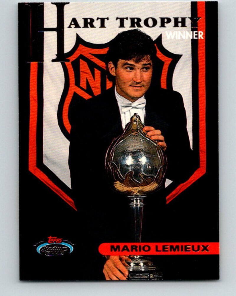 1993-94 Stadium Club #143 Mario Lemieux Hart Trophy V33378