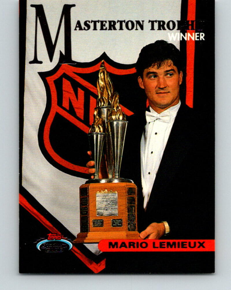 1993-94 Stadium Club #146 Mario Lemieux Masterton Trophy V33380