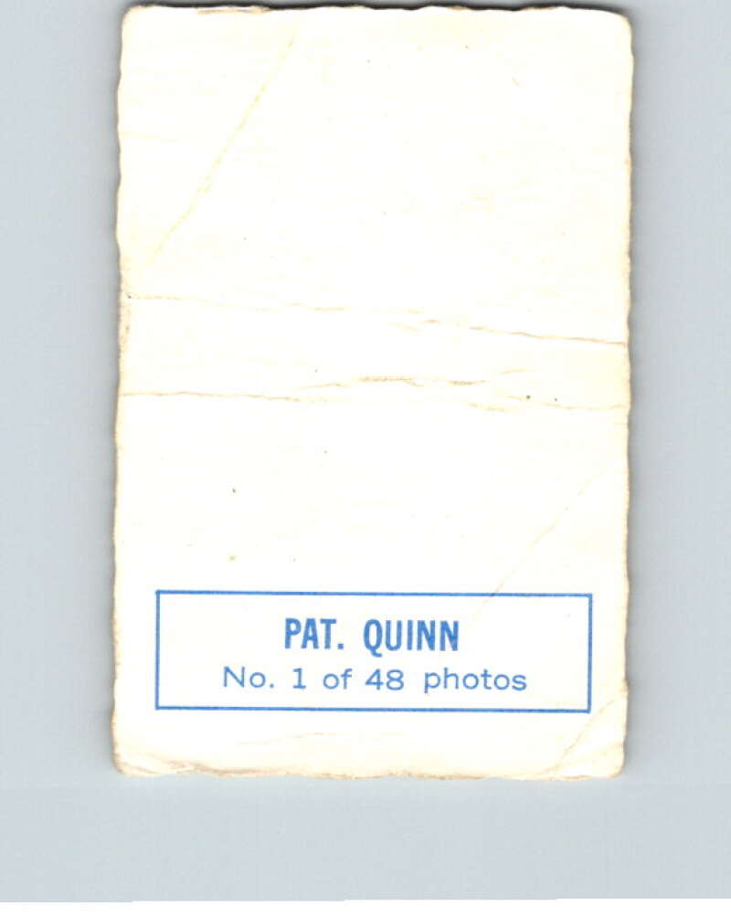 1970-71 O-Pee-Chee Deckle #1 Pat Quinn   V33412