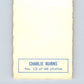 1970-71 O-Pee-Chee Deckle #13 Charlie Burns   V33445