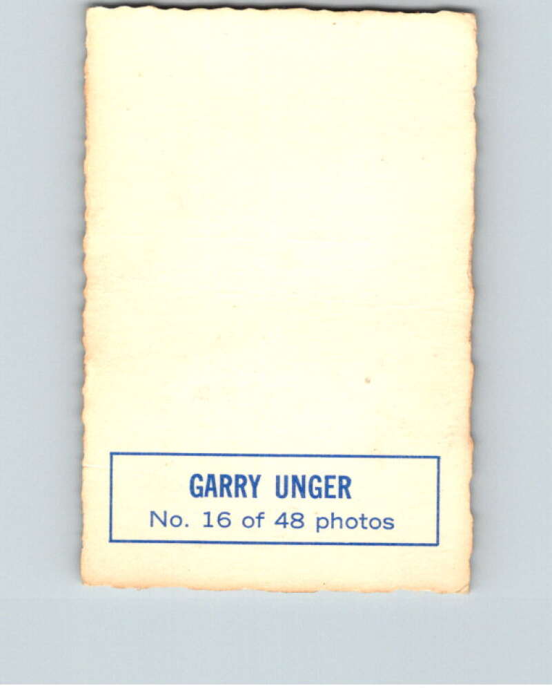1970-71 O-Pee-Chee Deckle #16 Garry Unger   V33455