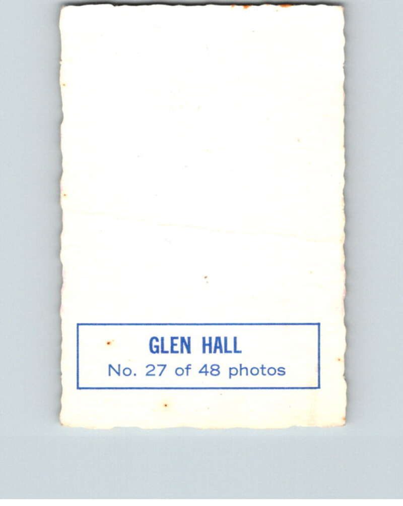 1970-71 O-Pee-Chee Deckle #27 Glenn Hall   V33476