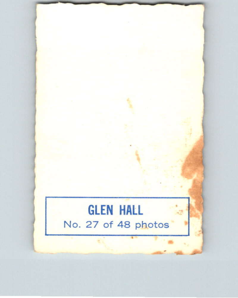 1970-71 O-Pee-Chee Deckle #27 Glenn Hall   V33478