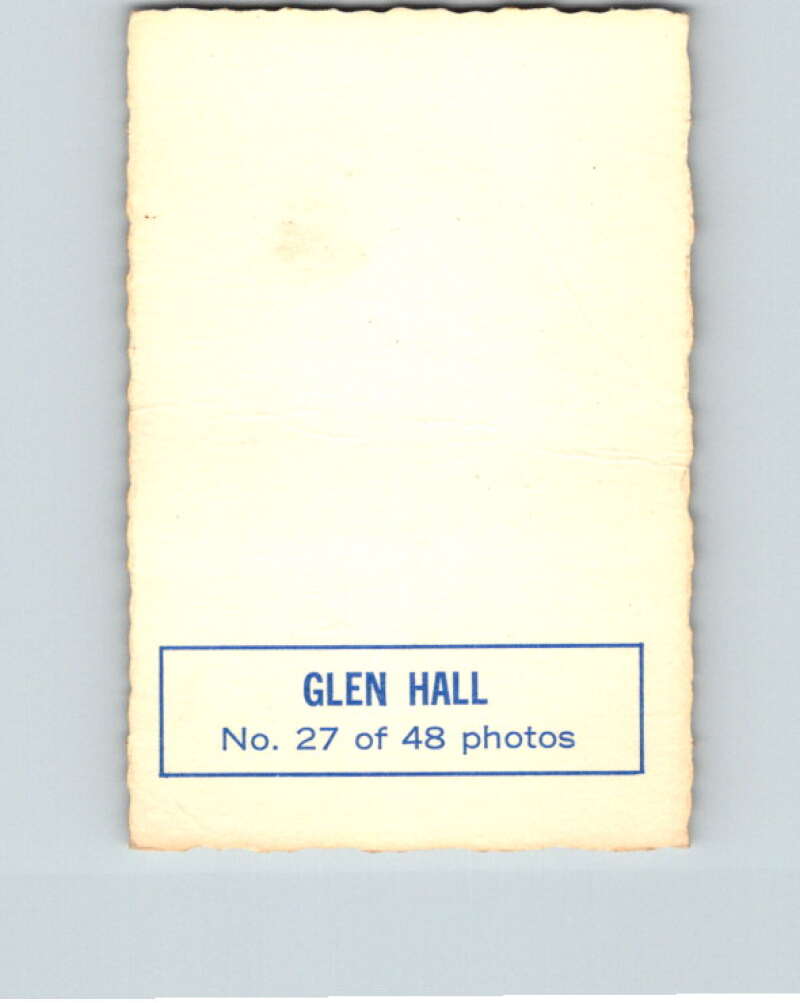 1970-71 O-Pee-Chee Deckle #27 Glenn Hall   V33479