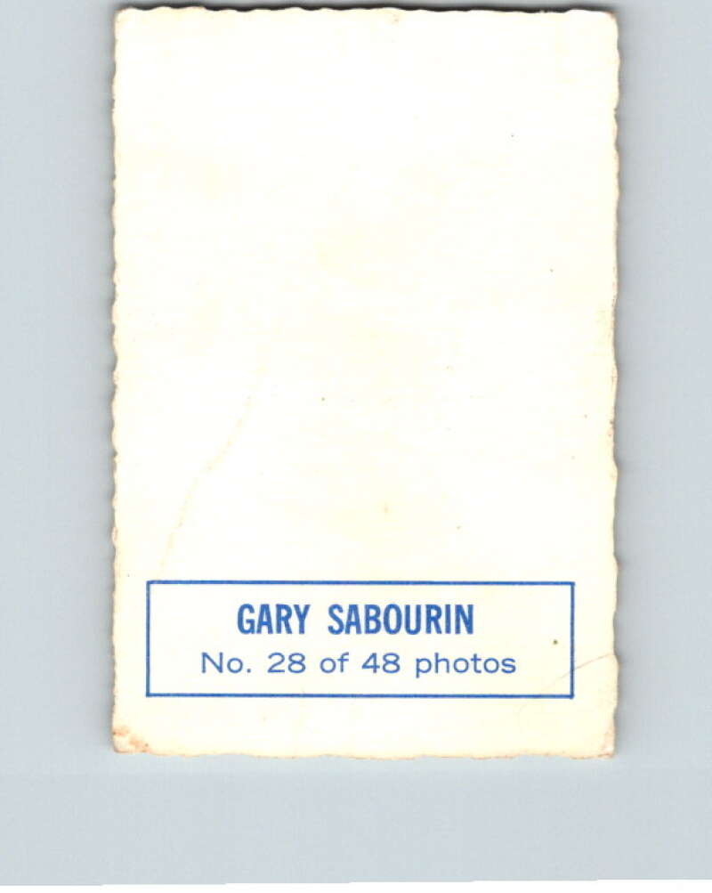 1970-71 O-Pee-Chee Deckle #28 Gary Sabourin   V33481