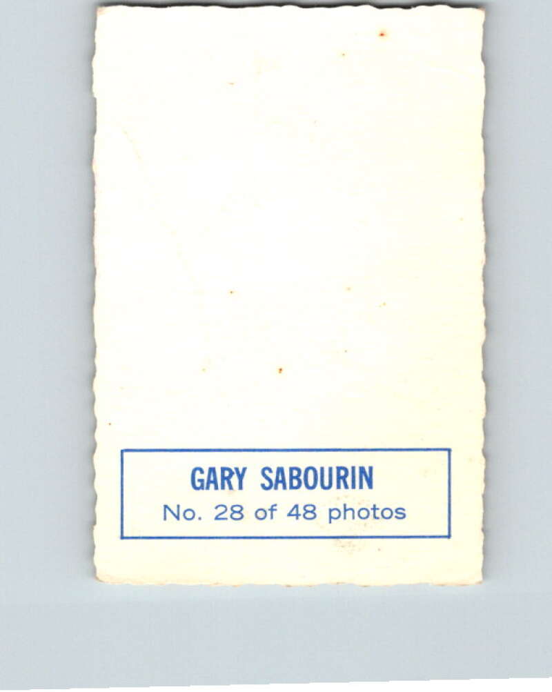 1970-71 O-Pee-Chee Deckle #28 Gary Sabourin   V33482